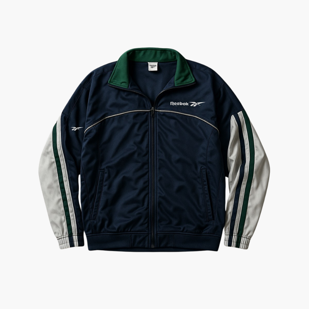 Reebok Vintage Y2K Jacket Navy / Green (M)