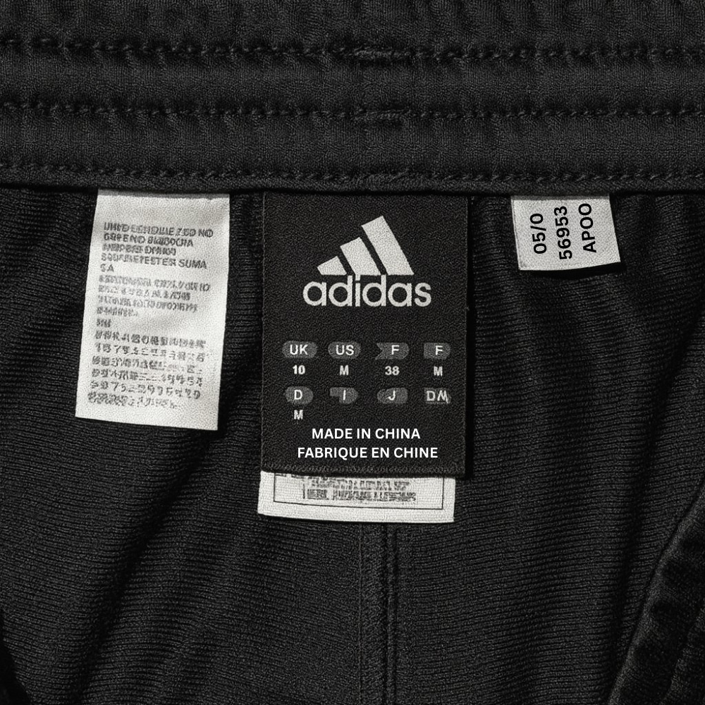 Adidas Black & Grey Classic Track Pants (M)