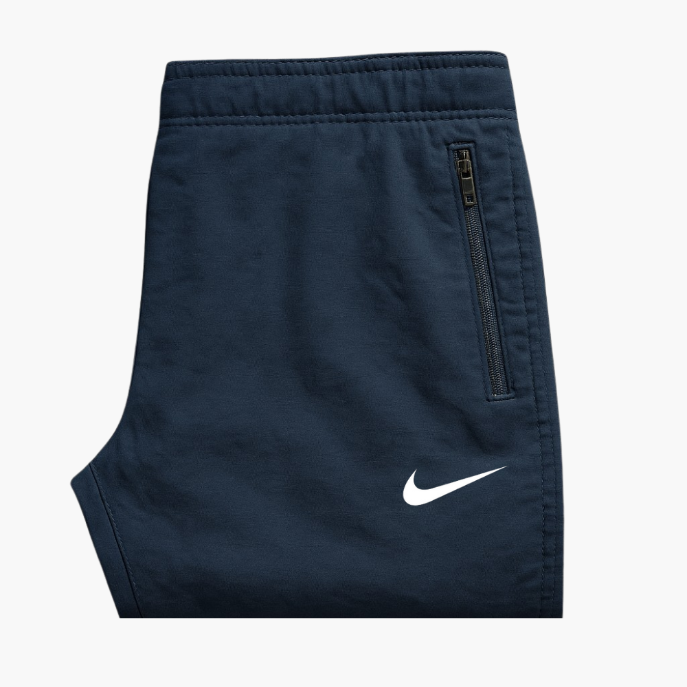 Nike Vintage Navy Blue Straight Fit Track Pants (S)