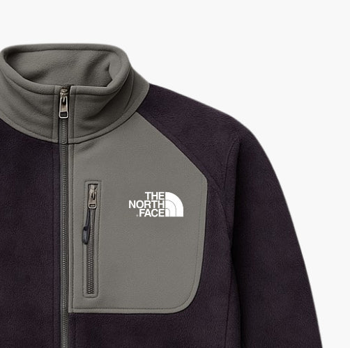 The North Face Vintage Fleece Jacket Purple & Grey (L)