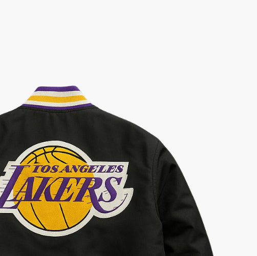 NBA Lakers Bomber Jacket Black Purple (M)