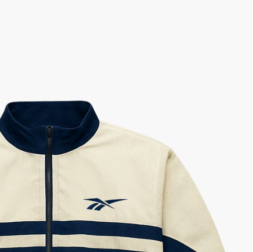 Reebok Vintage Windbreaker Two-Tone Embroidered Logo (L)