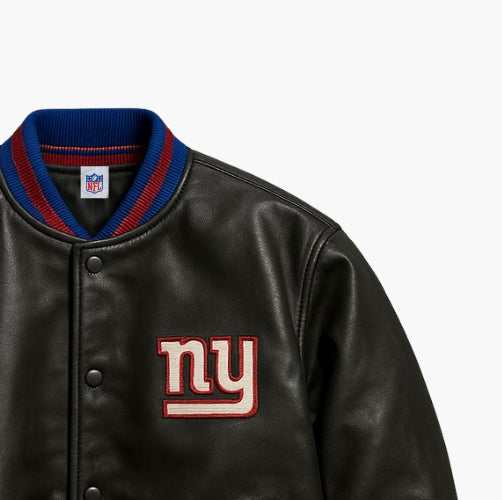 NFL New York Giants Leather Jacket (L)