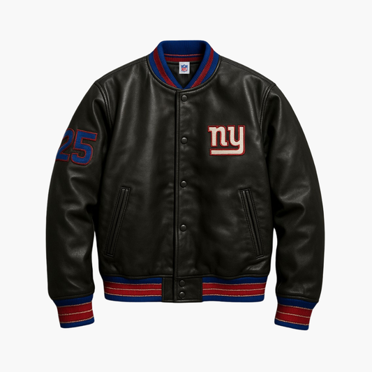 NFL New York Giants Leather Jacket (L)