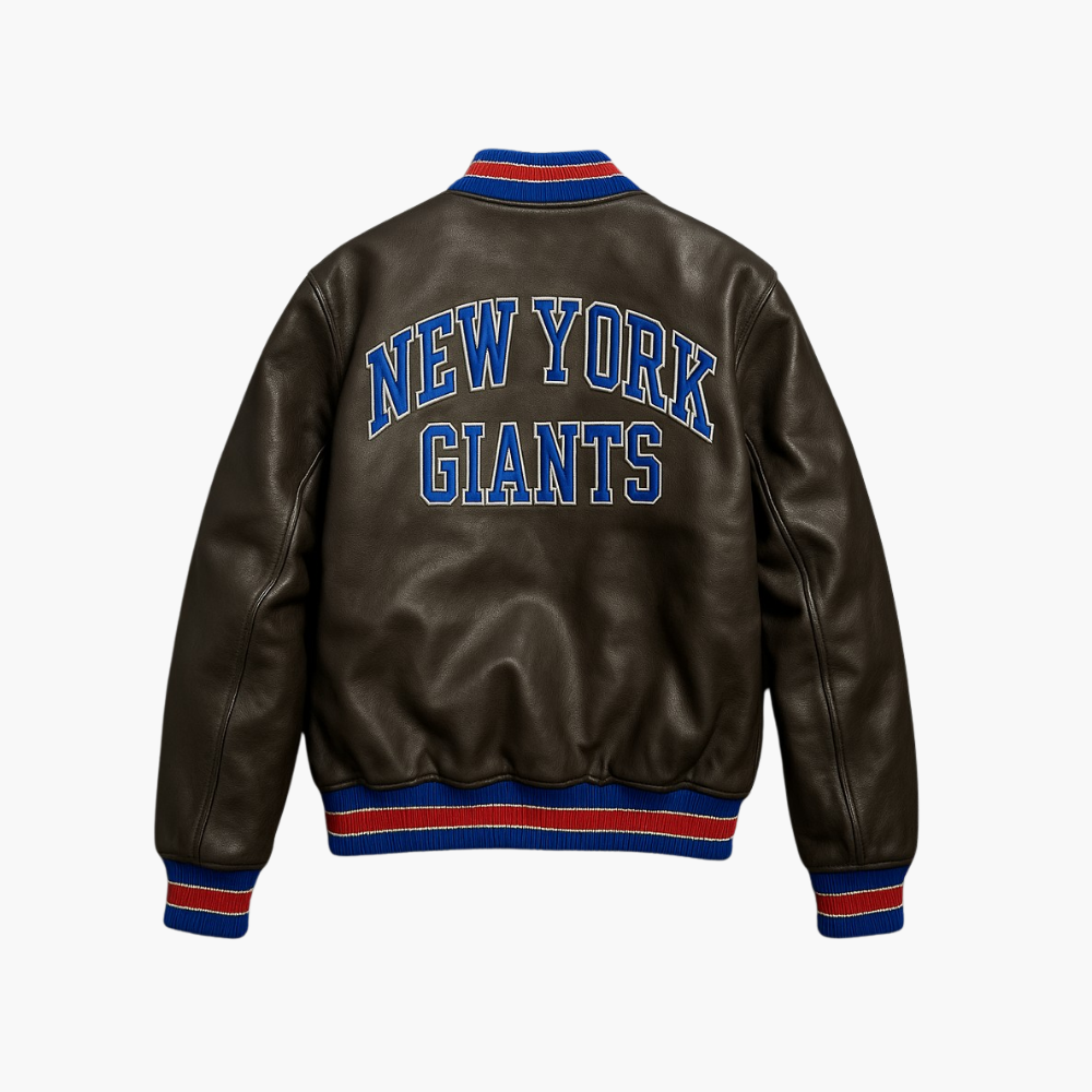 NFL New York Giants Leather Jacket (L)