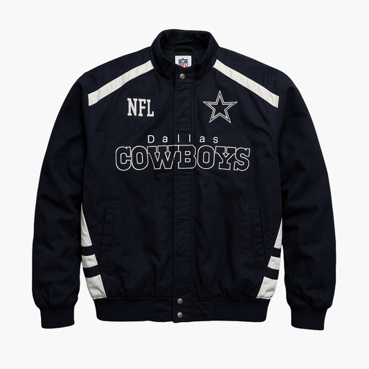 NFL Dallas Cowboys College Bomber Jacket Navy White (L)