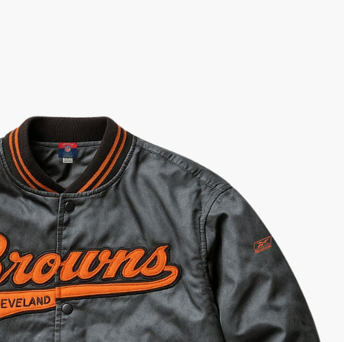 Reebok x NFL Vintage Browns Jacket Brown Orange (XL)