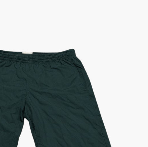 Adidas Vintage Dark Green Y2K Track Pants Yellow Logo (M)