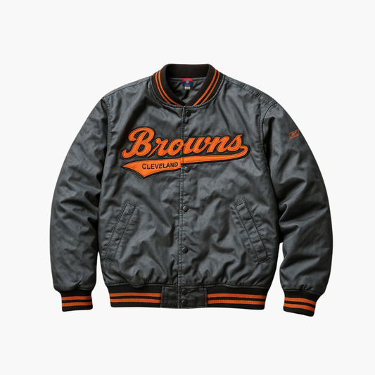 Reebok x NFL Vintage Browns Jacket Brown Orange (XL)