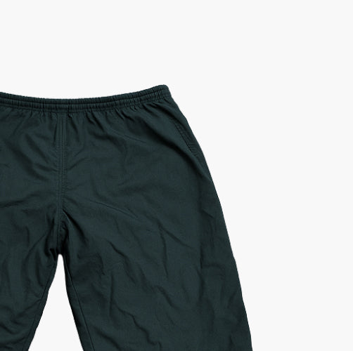 Adidas Vintage Dark Green Y2K Track Pants Yellow Logo (M)