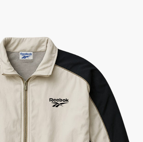 Reebok Sport Jacket Two-Tone Lightweight Zip-Up (L)