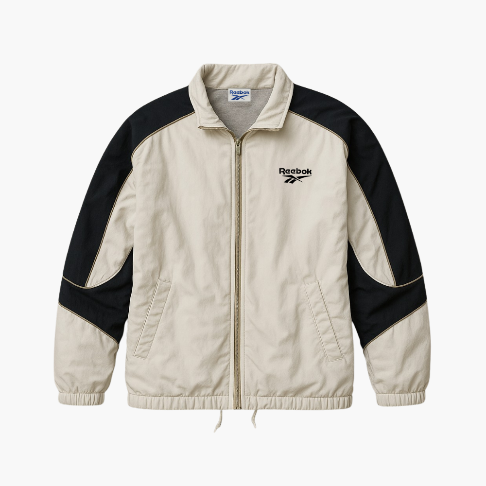 Reebok Sport Jacket Two-Tone Lightweight Zip-Up (L)