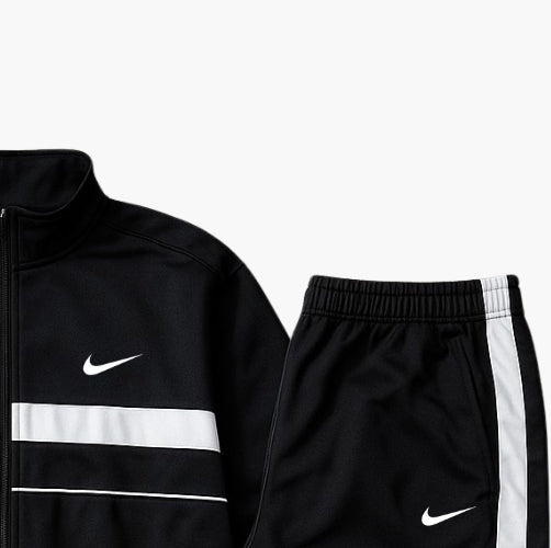 Nike Vintage Baggy Tracksuit Embroidered Logo Black (XL)