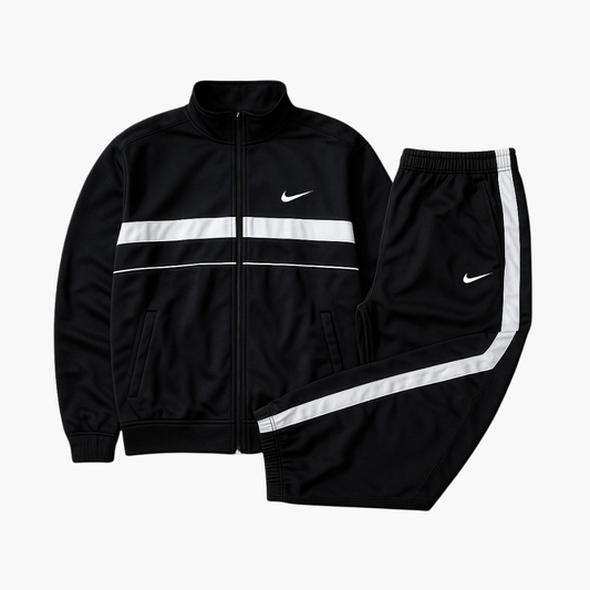 Nike Vintage Baggy Tracksuit Embroidered Logo Black (XL)