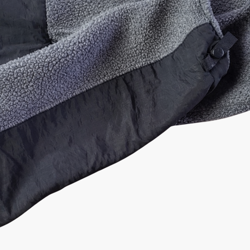 The North Face Grey & Black Fleece Jacket (S)