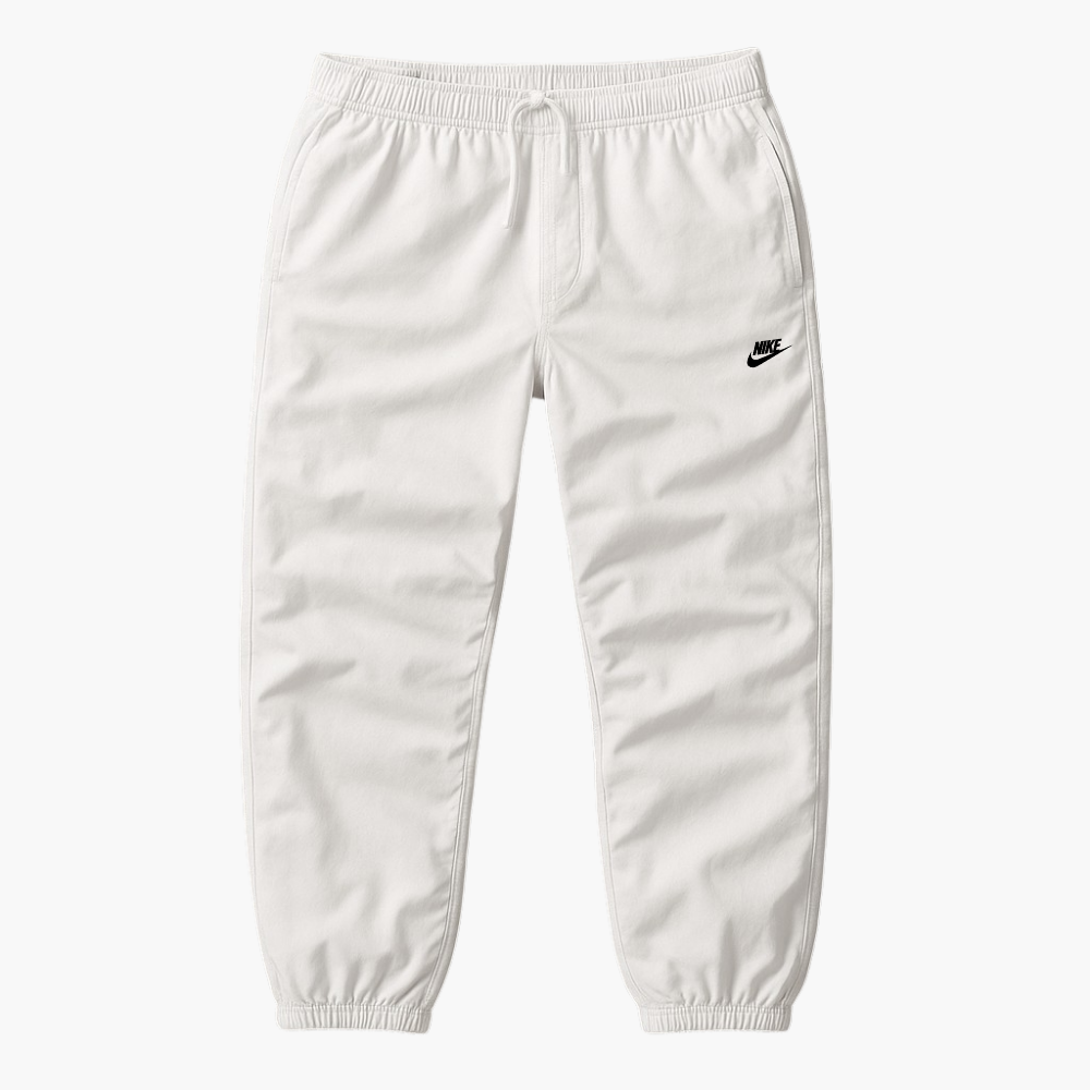 Nike White Windbreaker Jogging Pants (S)