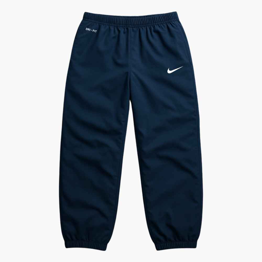Nike Navy Blue Jogging Pants Embroidered Logo (S)
