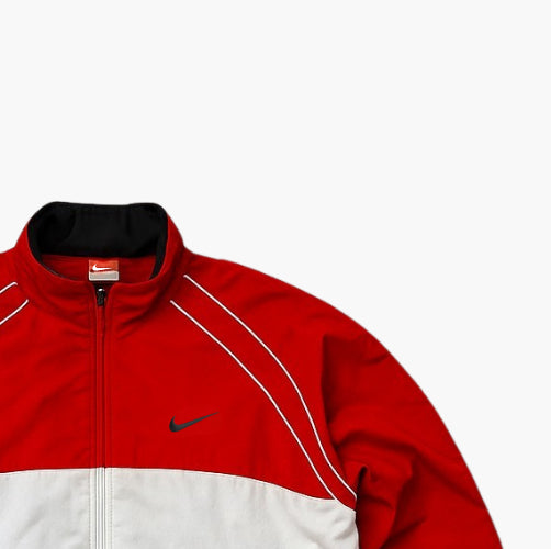 Nike Sports Jacket White Red (M)