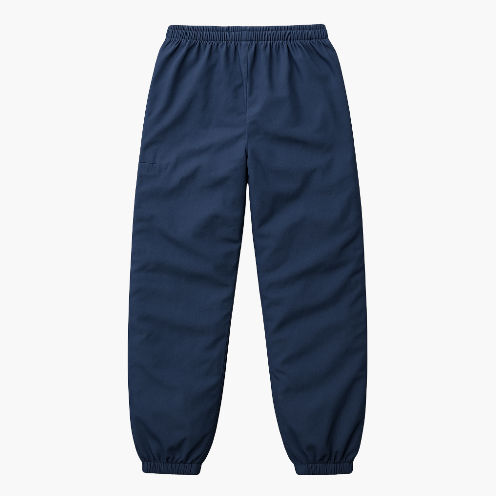 Nike Navy Blue Jogging Pants Embroidered Logo (S)