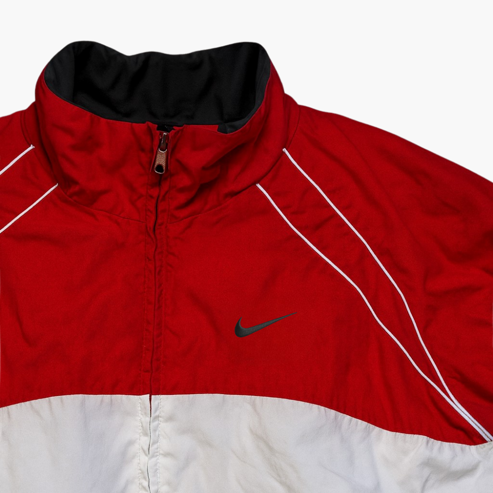 Nike Sports Jacket White Red (M)