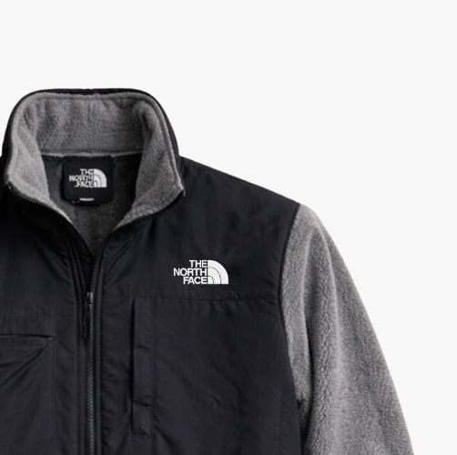 The North Face Grey & Black Fleece Jacket (S)