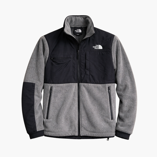 The North Face Grey & Black Fleece Jacket (S)