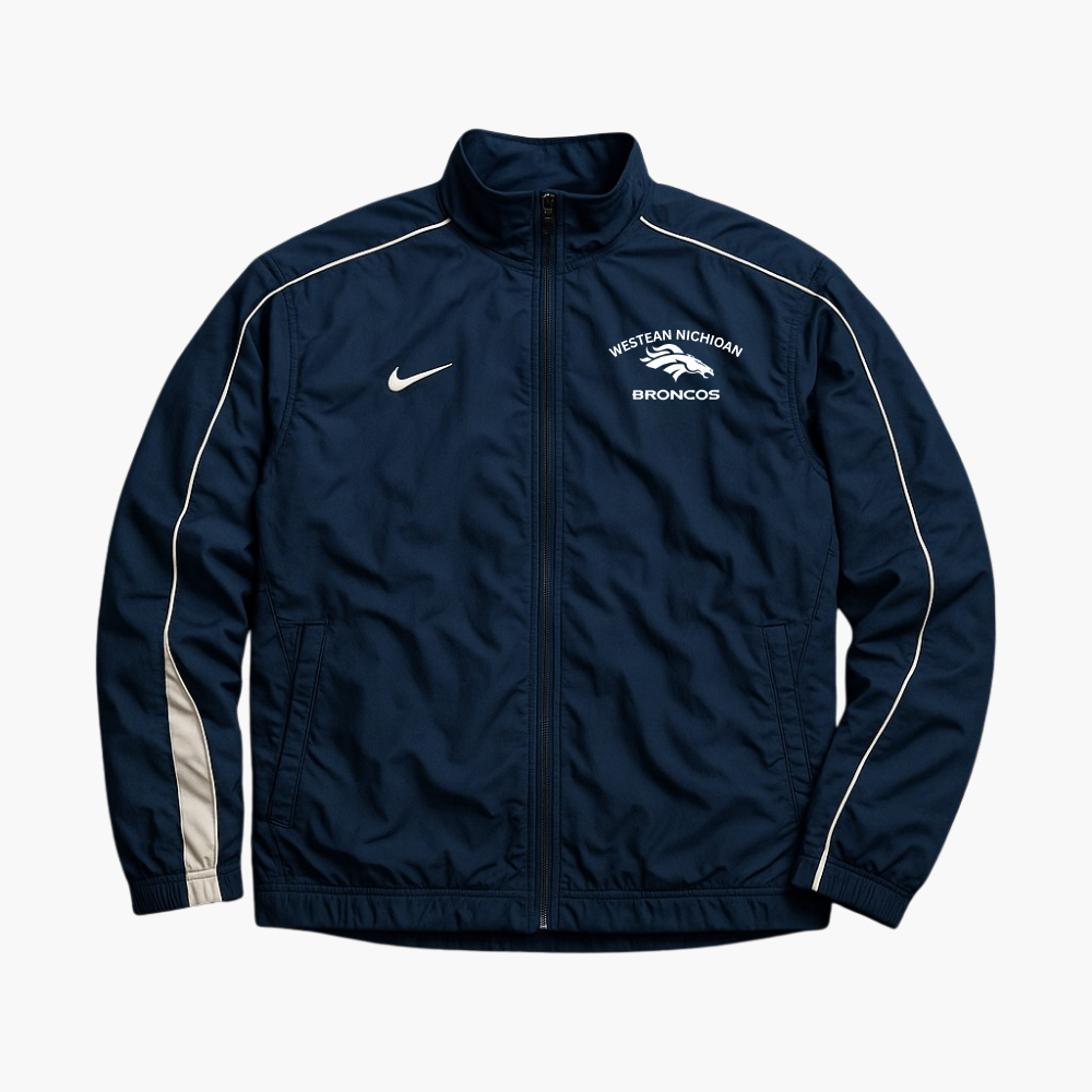 Nike Vintage Retro Tracksuit Embroidered Logo Navy Blue (XL)