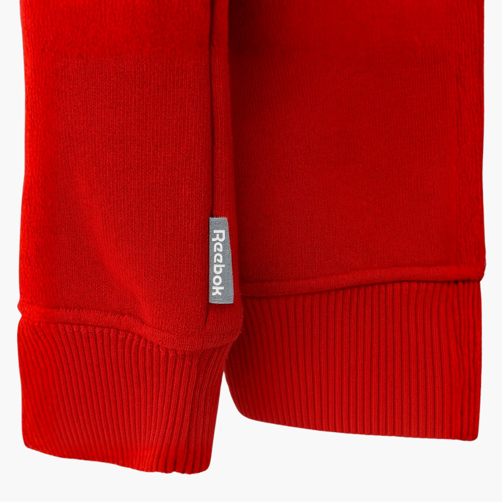 Reebok Vintage Knit Sweater Red Embroidered Logo (M)