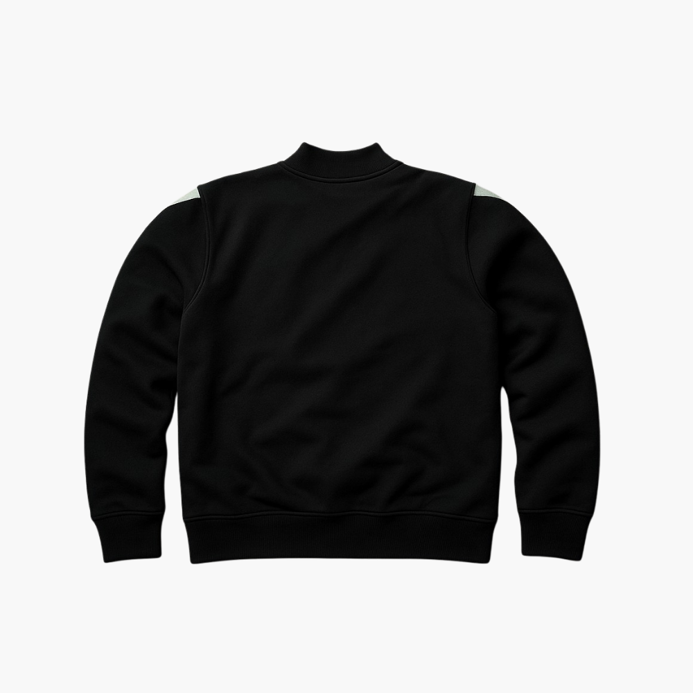 Reebok Vintage Zip Sweatshirt Navy Embroidered Logo (L)