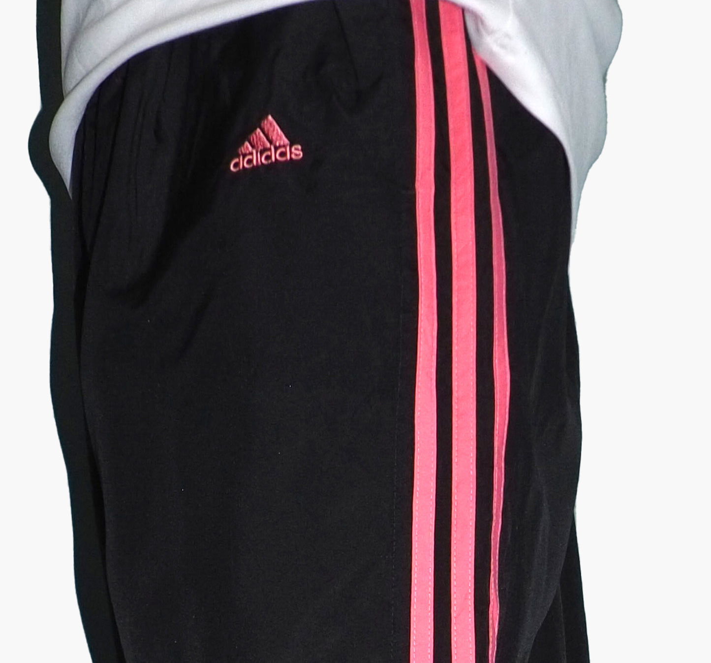 Adidas Nylon Track Pants Gesticktes Logo (L)