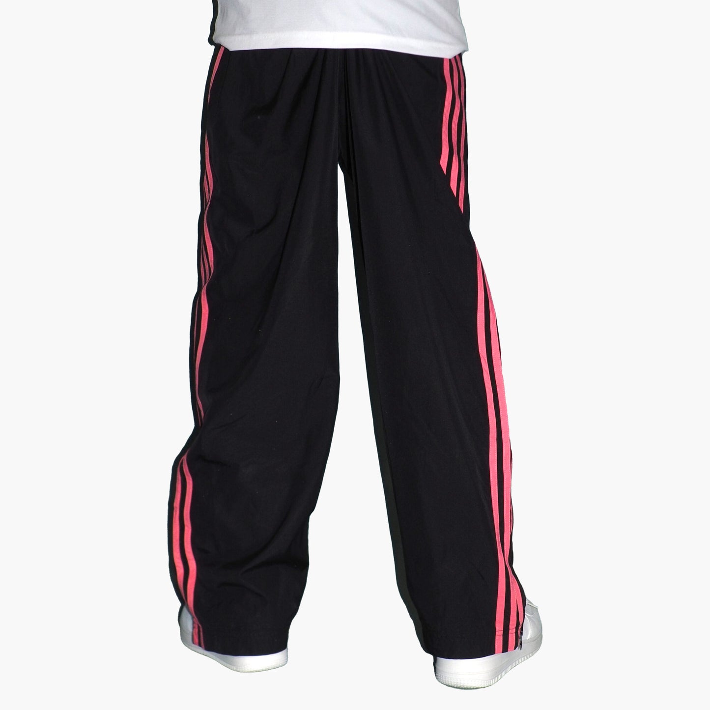 Adidas Nylon Track Pants Gesticktes Logo (L)