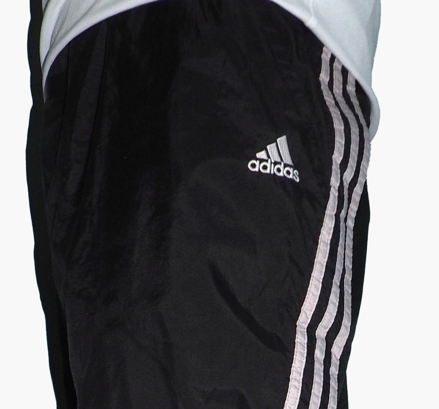 Adidas Nylon Track Pants Gesticktes Logo (M) 54