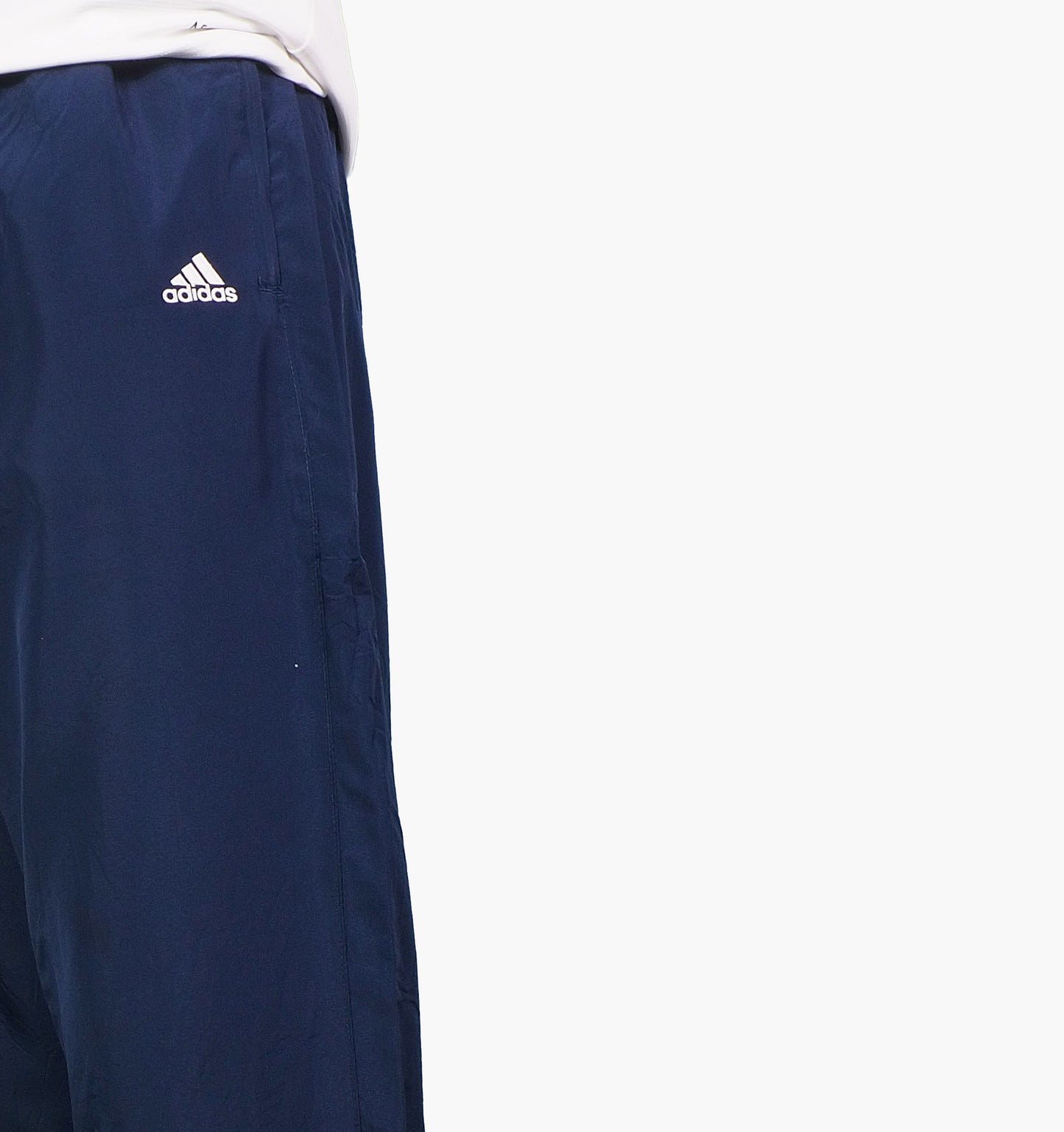 Adidas Nylon Track Pants Gesticktes Logo (S)