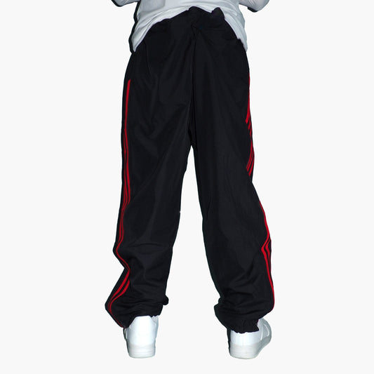 Adidas Nylon Track Pants Gesticktes Logo (L)