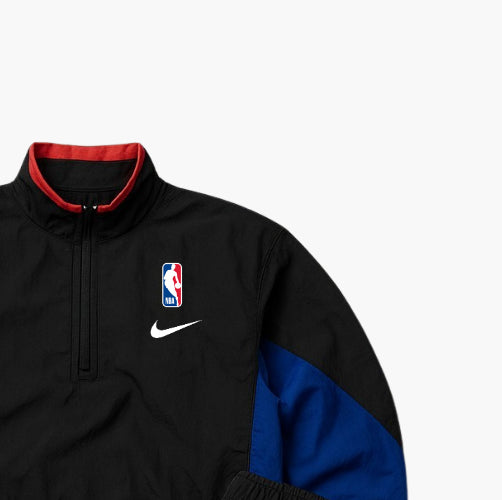 Nike Vintage NBA Tracksuit Embroidered Logo Black & Navy Blue (Kids XL)