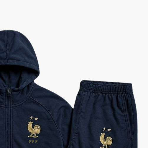 Nike Vintage France Tracksuit Embroidered Logo Navy Blue (Kids XL / 13–14 Years)