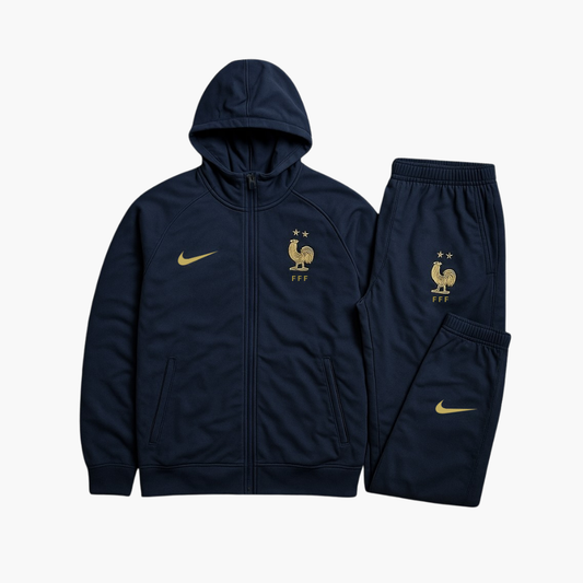 Nike Vintage France Tracksuit Embroidered Logo Navy Blue (Kids XL / 13–14 Years)