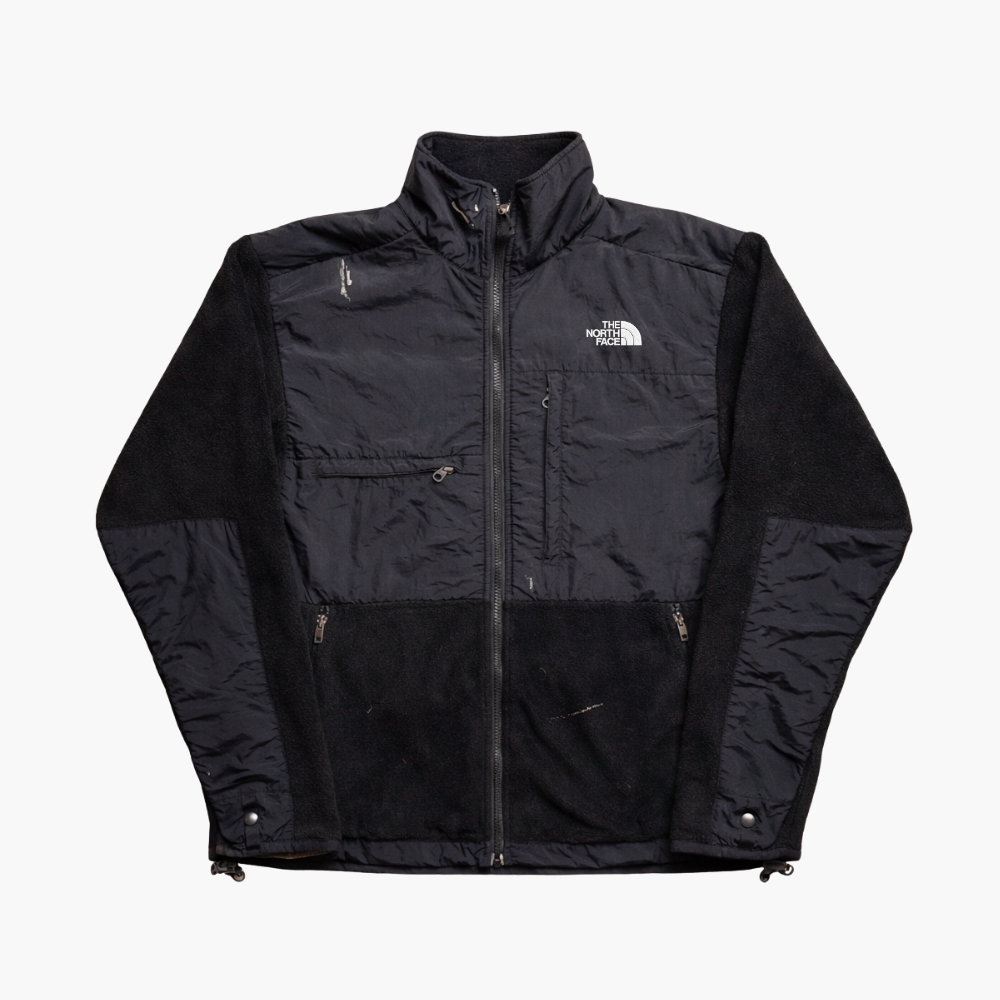 The North Face Black & White Denali Fleece Jacket (M)