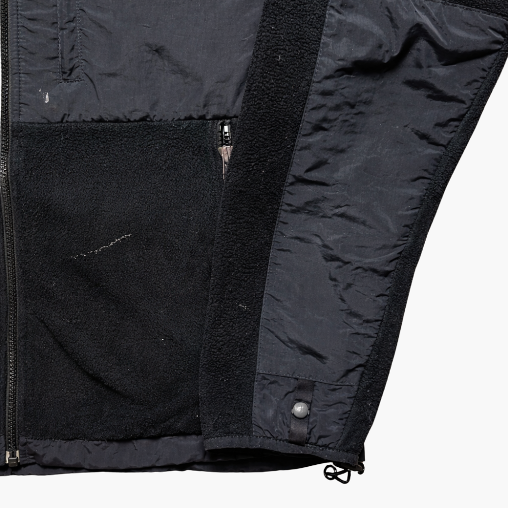 The North Face Black & White Denali Fleece Jacket (M)