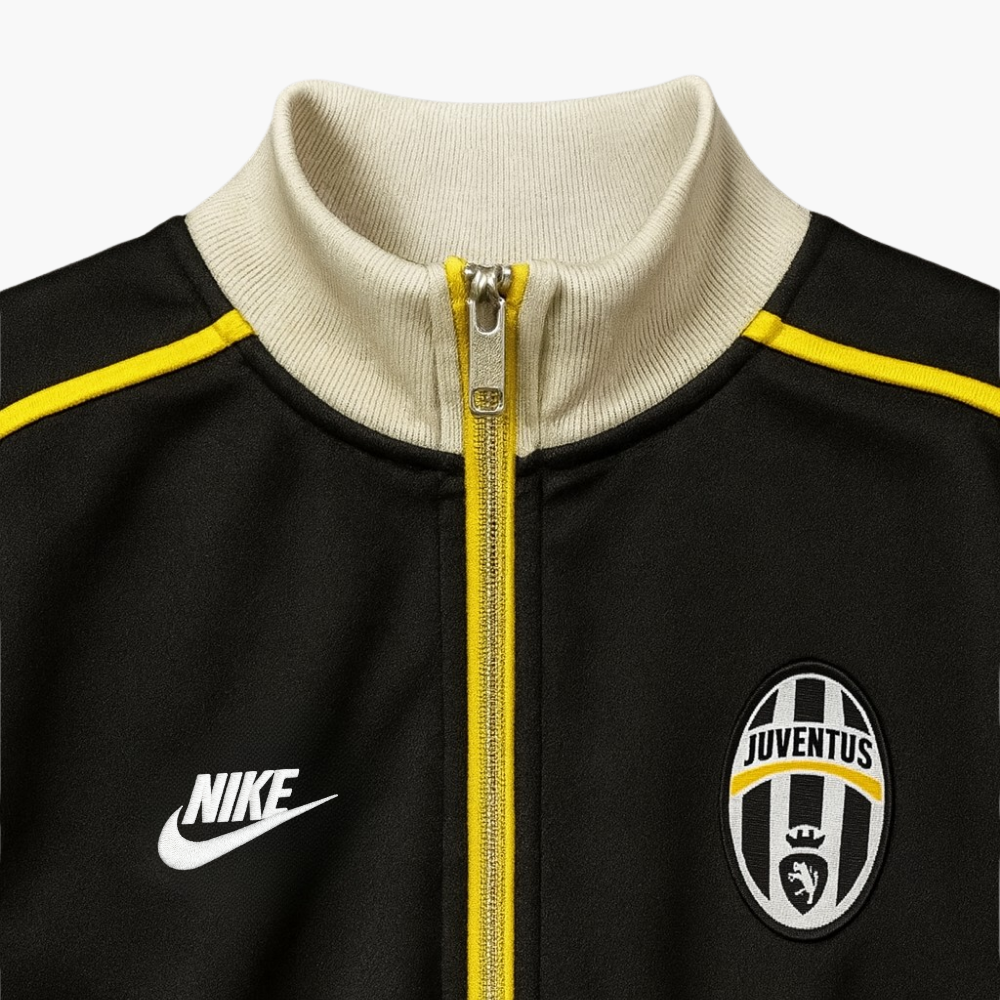 Nike Juventus Vintage Zip Sweatshirt Black Yellow (M)