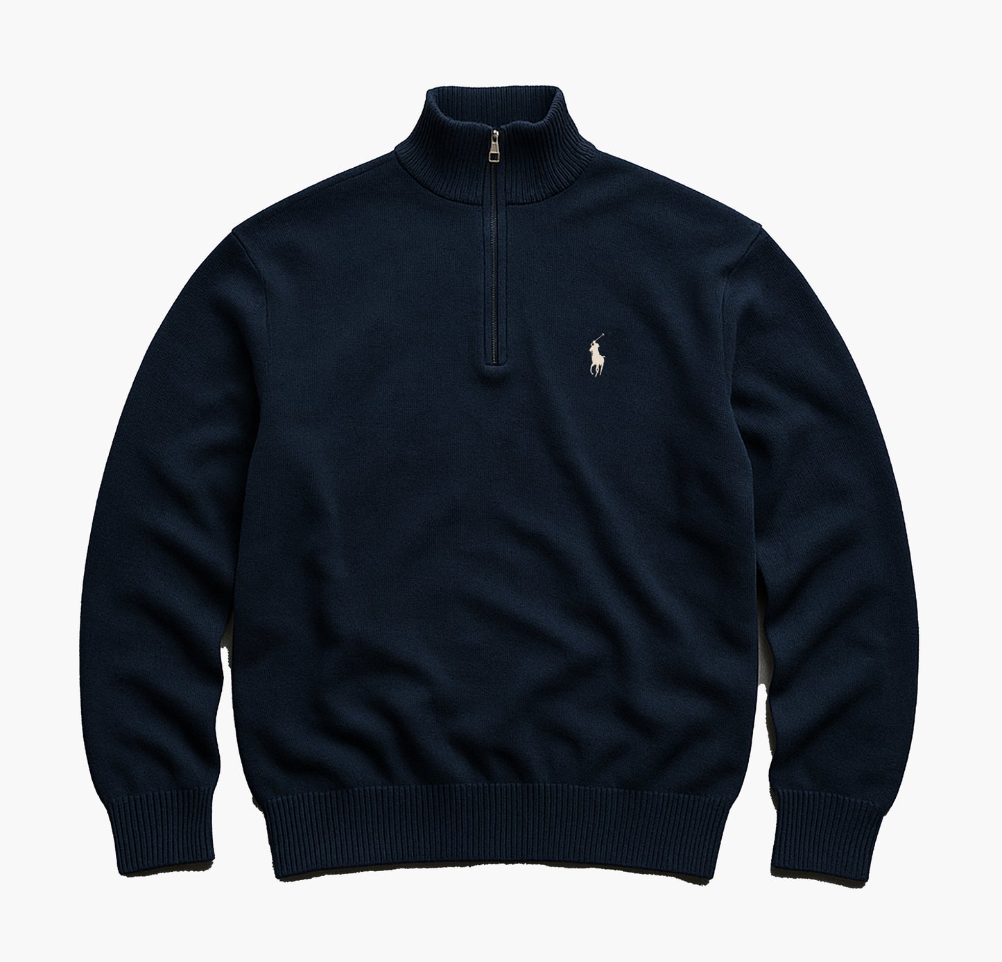 Ralph Lauren Navy Half-Zip Sweater (S)
