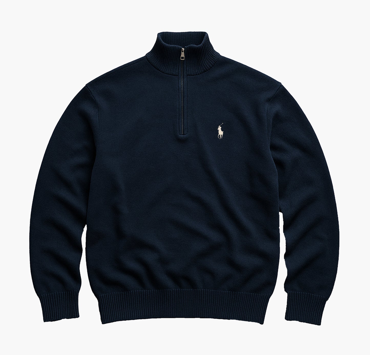 Ralph Lauren Navy Half-Zip Sweater (S)