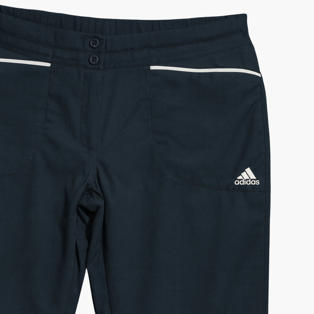 Adidas Black Fully Lined Straight Cut Pants (L)