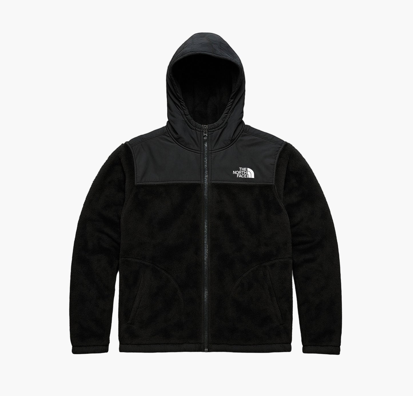 The North Face Vintage Hooded Fleece Jacket Black (M)