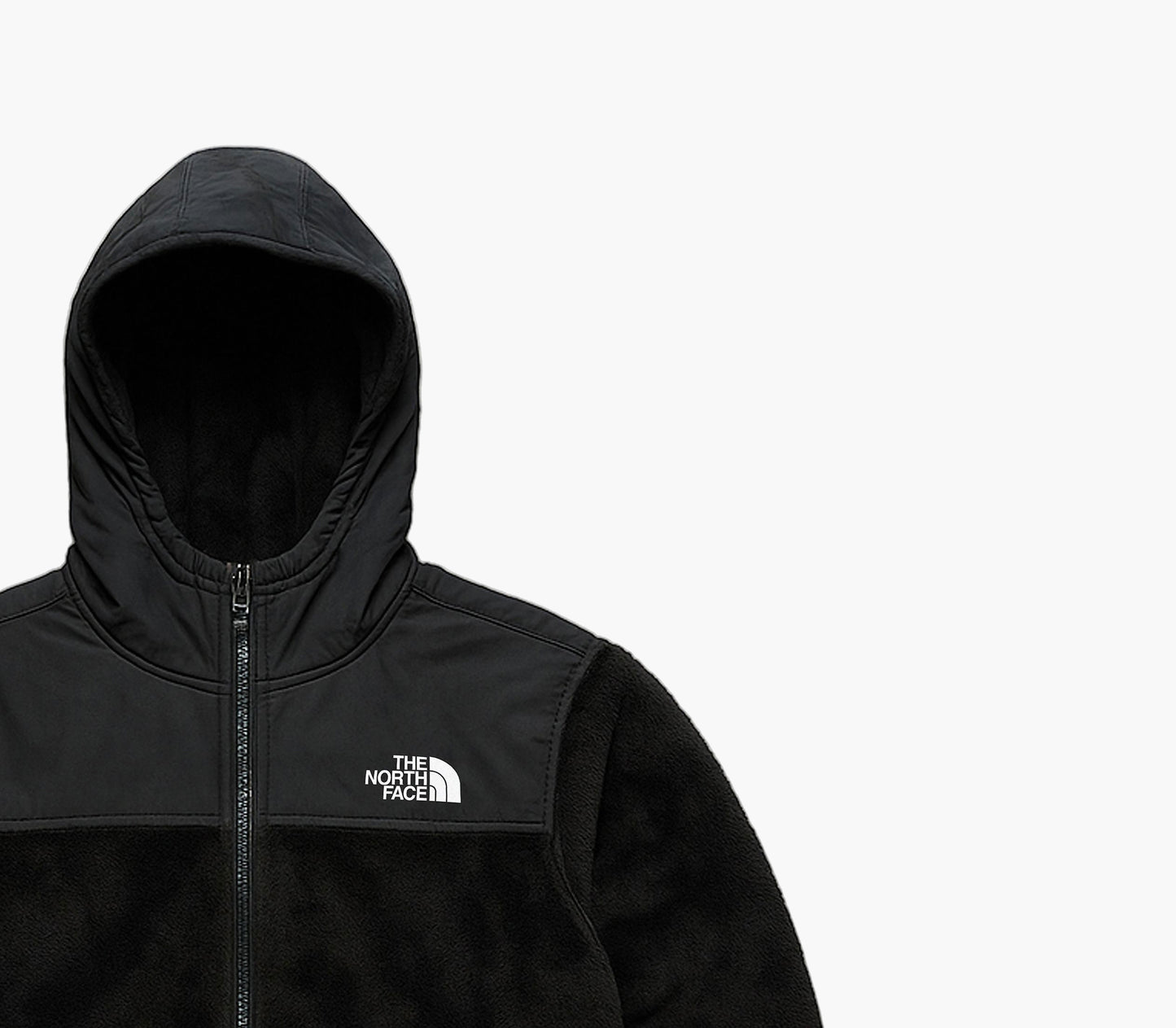 The North Face Vintage Hooded Fleece Jacket Black (M)