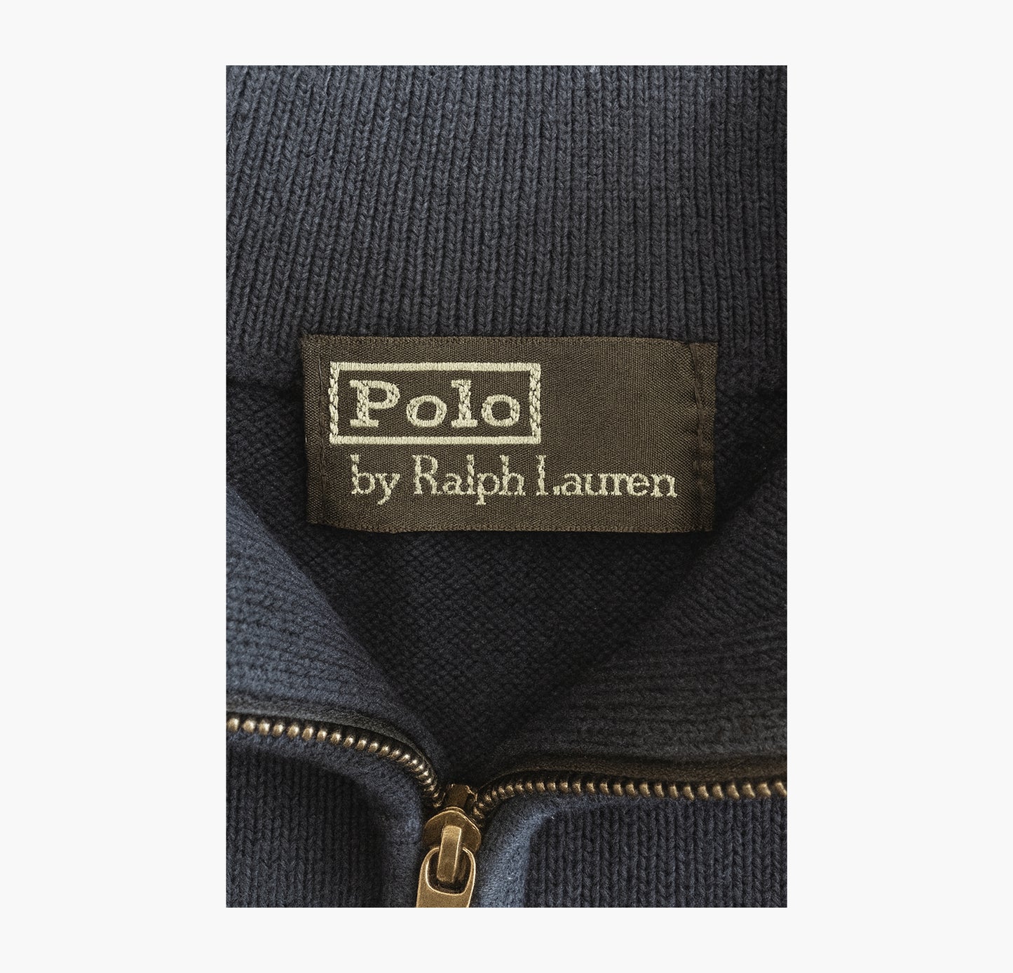 Ralph Lauren Navy Half-Zip Sweater (S)