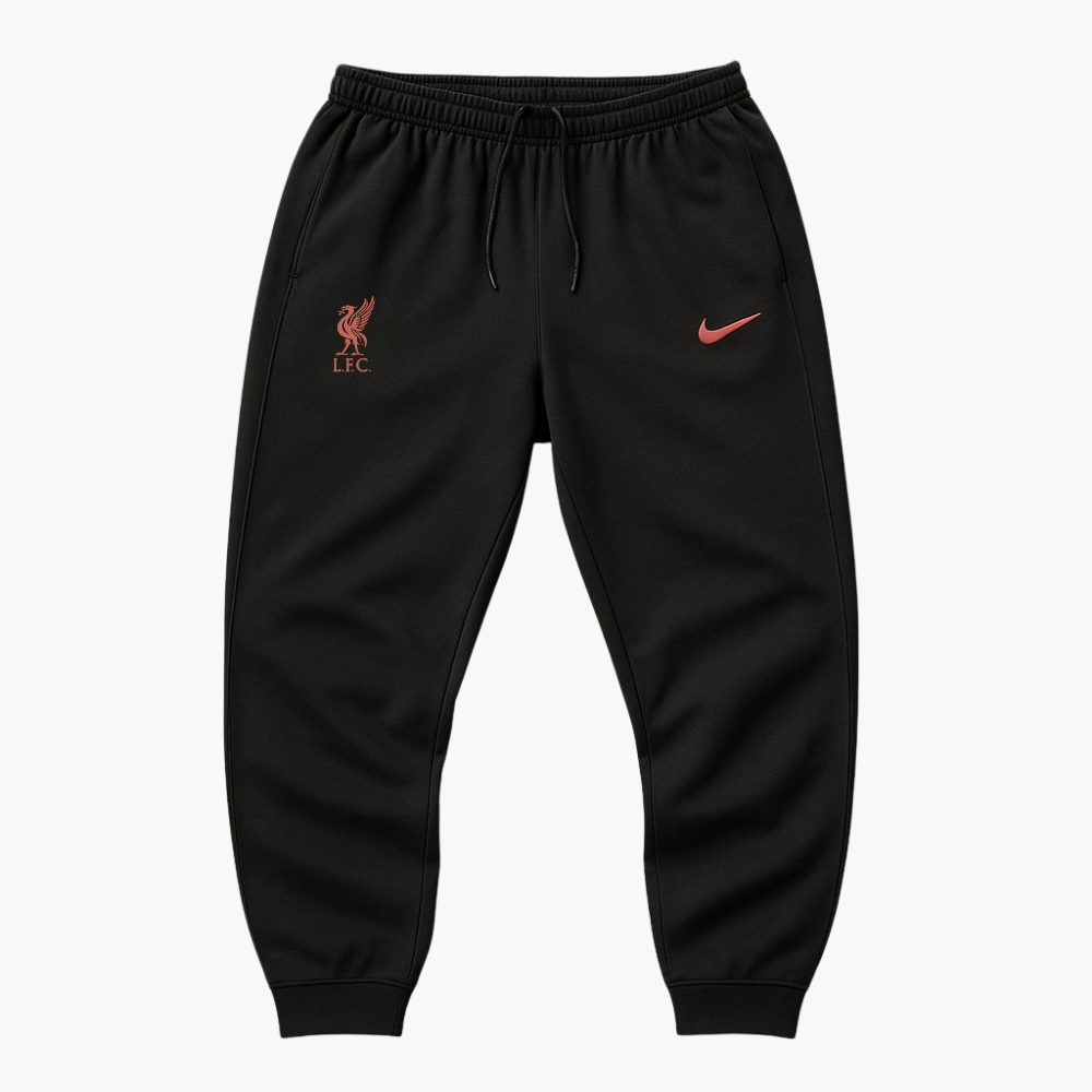 Nike Black Training Pants with Red Logo (S)