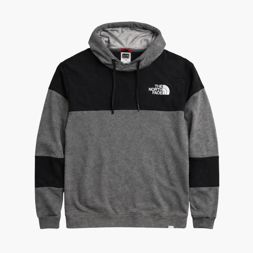 The North Face Black & Grey Hooded Fleece Jacket (M)