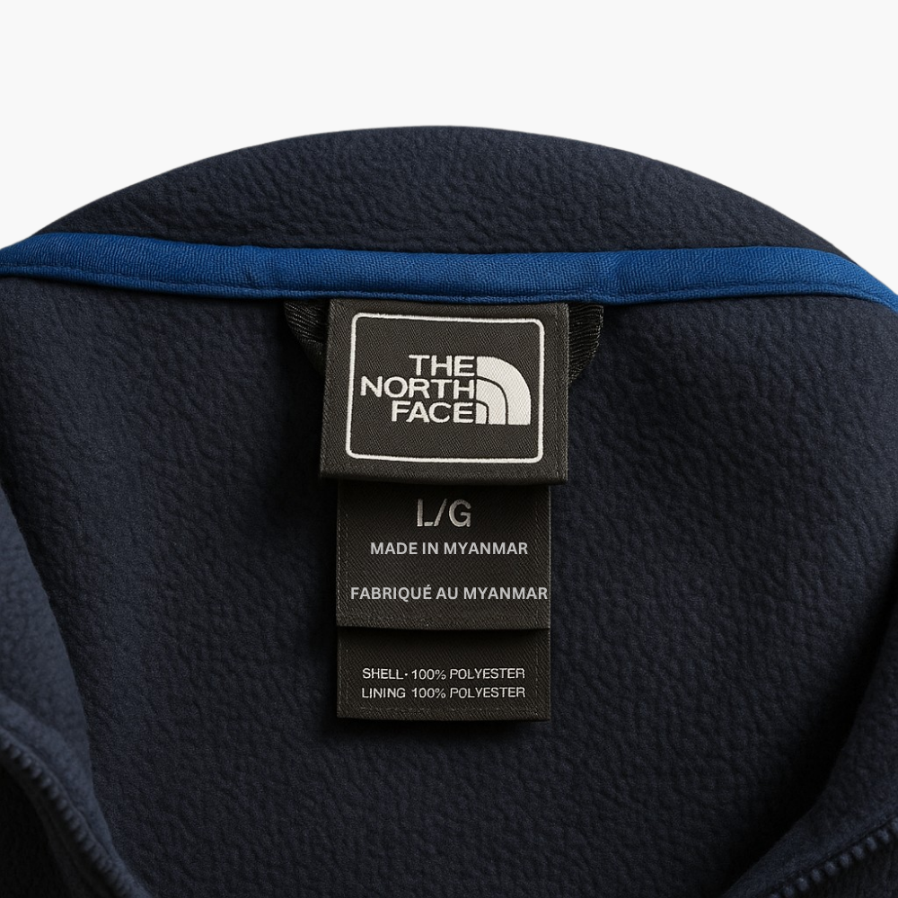 The North Face Vintage Reversible Fleece Jacket Blue (L)