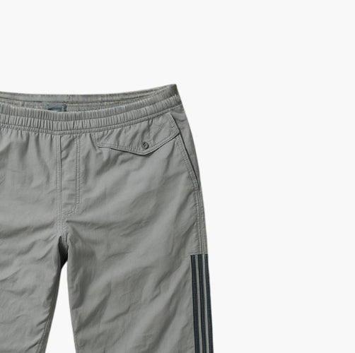 Adidas Grey/Black Wide Fit Jogging Pants (L)